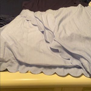 Asymmetric scallop dress